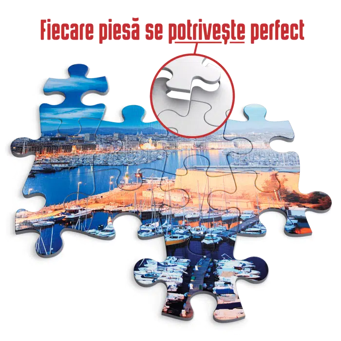 Puzzle adulți 1000 piese Peisaje de zi - Marseille, Franța-35530