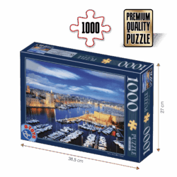 Puzzle adulți 1000 piese Peisaje de zi - Marseille, Franța-0