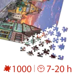 Puzzle adulți 1000 piese Peisaje de zi - Rothenburg, Germania-35536