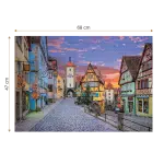 Puzzle adulți 1000 piese Peisaje de zi - Rothenburg, Germania-35539