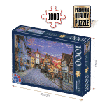 Puzzle adulți 1000 piese Peisaje de zi - Rothenburg, Germania-0