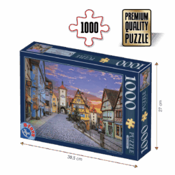 Puzzle adulți 1000 piese Peisaje de zi - Rothenburg, Germania-0