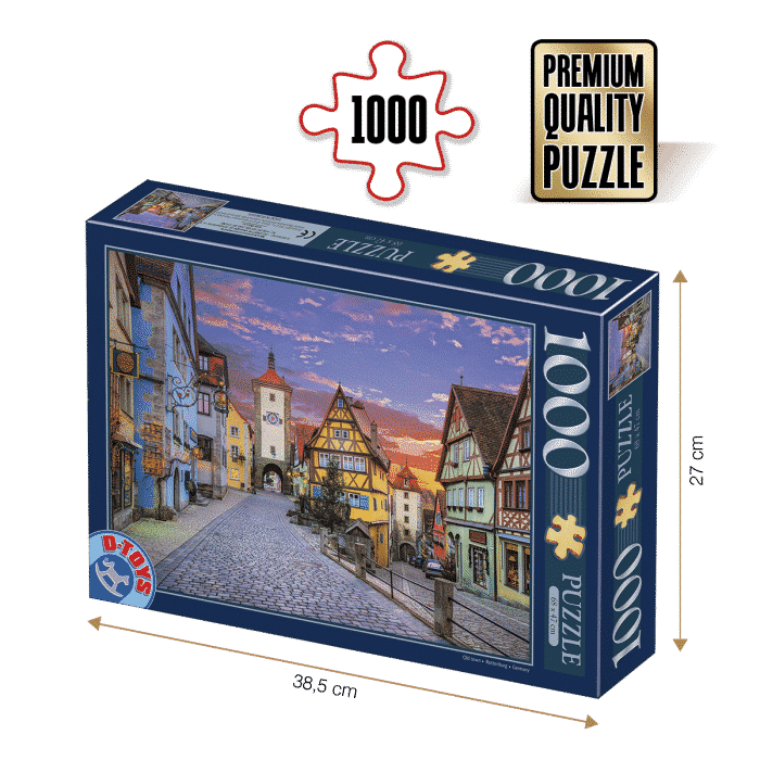 Puzzle adulți 1000 piese Peisaje de zi - Rothenburg, Germania-0