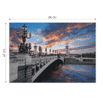 Puzzle adulți 1000 piese Peisaje de zi - Podul Alexandru al III-lea, Paris-35545