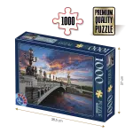 Puzzle adulți 1000 piese Peisaje de zi - Podul Alexandru al III-lea, Paris-0