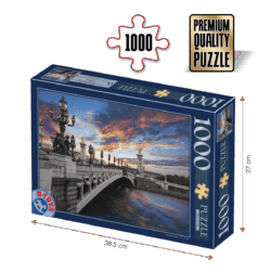 Puzzle adulți 1000 piese Peisaje de zi - Podul Alexandru al III-lea, Paris-0
