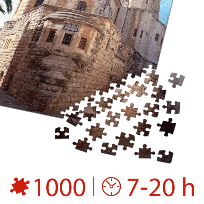 Puzzle adulți 1000 piese Locuri Celebre - Biserica Adormirea Maicii Domnului, Ierusalim-35445