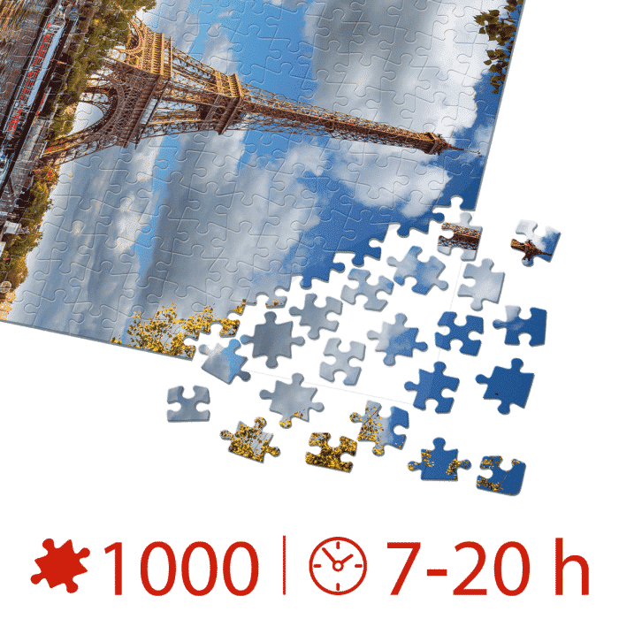 Puzzle adulți 1000 piese Locuri Celebre - Turnul Eiffel, Paris-35499