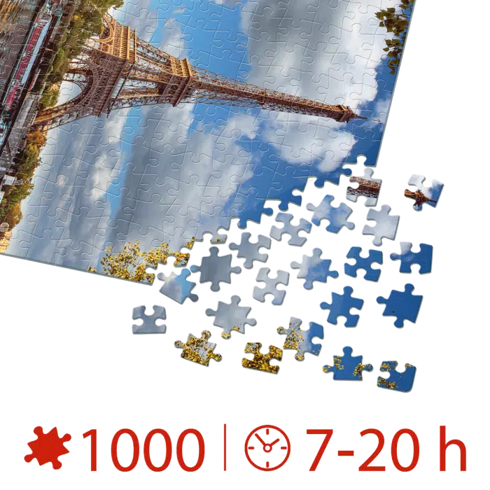 Puzzle adulți 1000 piese Locuri Celebre - Turnul Eiffel, Paris-35499
