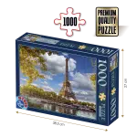 Puzzle adulți 1000 piese Locuri Celebre - Turnul Eiffel, Paris-0