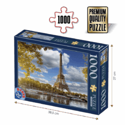 Puzzle adulți 1000 piese Locuri Celebre - Turnul Eiffel, Paris-0