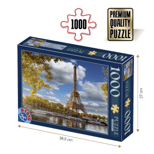 Puzzle adulți 1000 piese Locuri Celebre - Turnul Eiffel, Paris-0