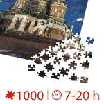 Puzzle adulți 1000 piese Peisaje de Noapte - Catedrala Sfântul Vasile din Moscova-35285