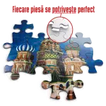 Puzzle adulți 1000 piese Peisaje de Noapte - Catedrala Sfântul Vasile din Moscova-35286