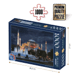 Puzzle adulți 1000 piese Peisaje de Noapte - Hagia Sophia, Turcia-0