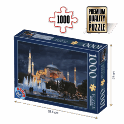 Puzzle adulți 1000 piese Peisaje de Noapte - Hagia Sophia, Turcia-0