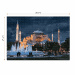 Puzzle adulți 1000 piese Peisaje de Noapte - Hagia Sophia, Turcia-35282