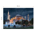Puzzle adulți 1000 piese Peisaje de Noapte - Hagia Sophia, Turcia-35282