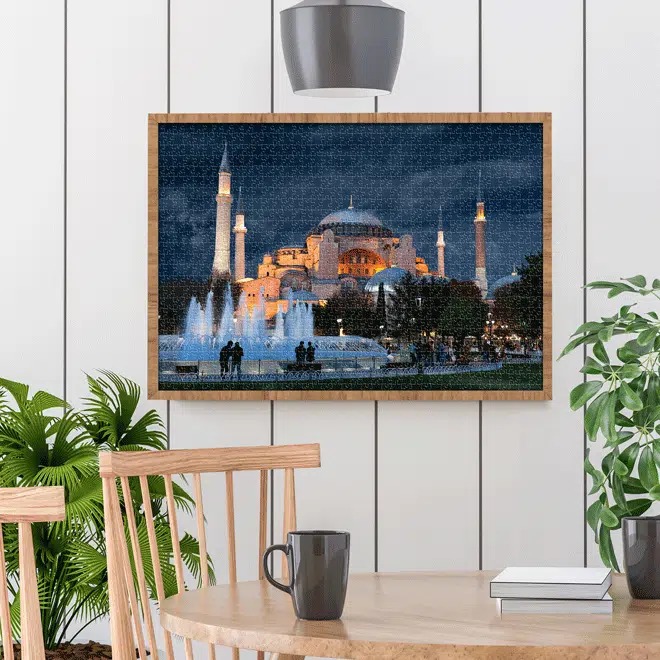 Puzzle adulți 1000 piese Peisaje de Noapte - Hagia Sophia, Turcia-35283