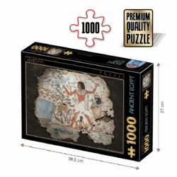Puzzle adulți 1000 piese - Egiptul Antic - Nebamun hunting in the marshes-0