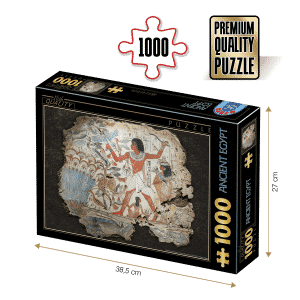 Puzzle adulți 1000 piese - Egiptul Antic - Nebamun hunting in the marshes-0