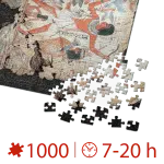 Puzzle adulți 1000 piese - Egiptul Antic - Nebamun hunting in the marshes-34770