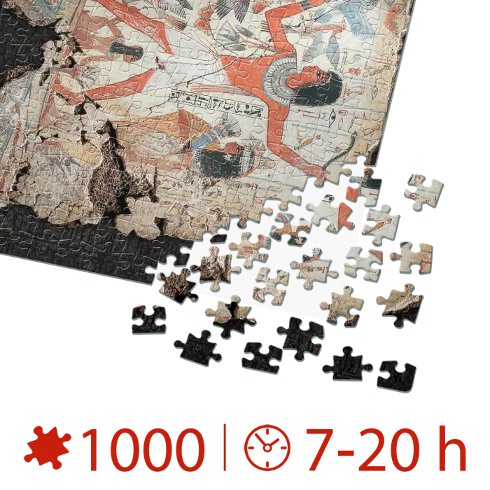 Puzzle adulți 1000 piese - Egiptul Antic - Nebamun hunting in the marshes-34770