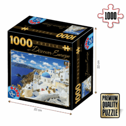 Puzzle adulți 1000 piese Discover Europe - Santorini-0