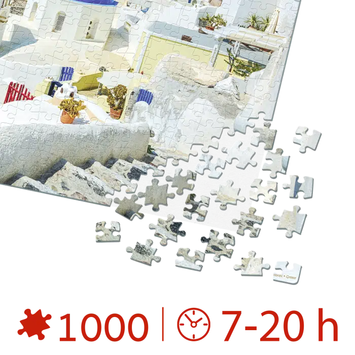 Puzzle adulți 1000 piese Discover Europe - Santorini-34431