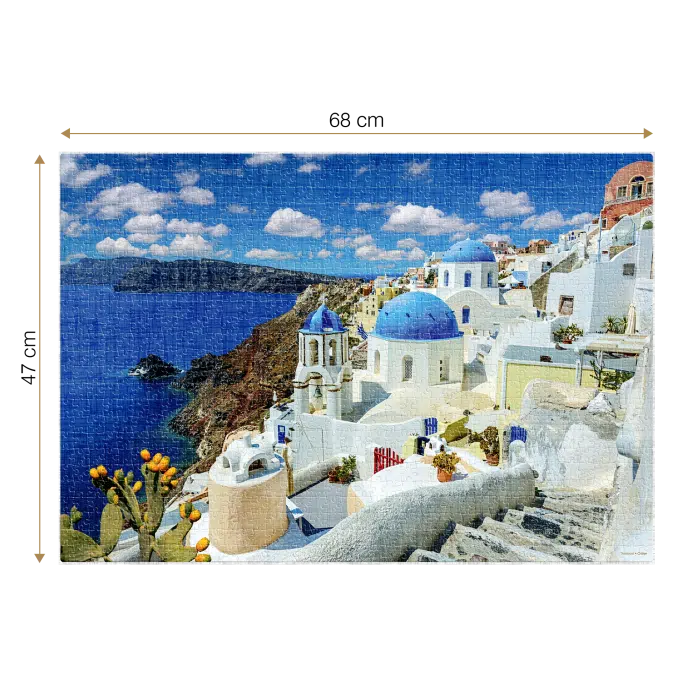 Puzzle adulți 1000 piese Discover Europe - Santorini-34434