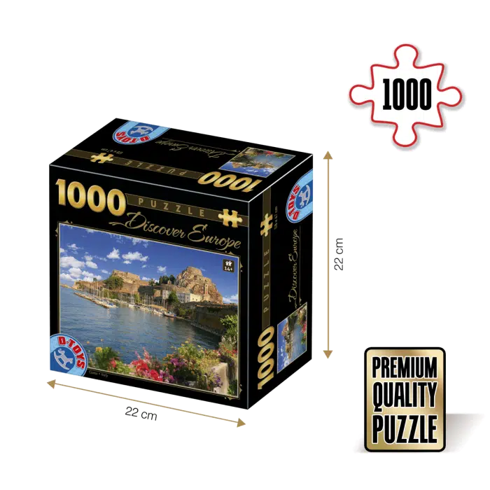 Puzzle adulți 1000 piese Discover Europe - Como, Italia-0