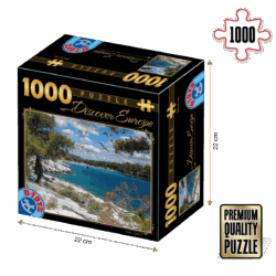 Puzzle adulți 1000 piese Discover Europe - Insula Corfu-0