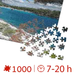 Puzzle adulți 1000 piese Discover Europe - Insula Corfu-35333