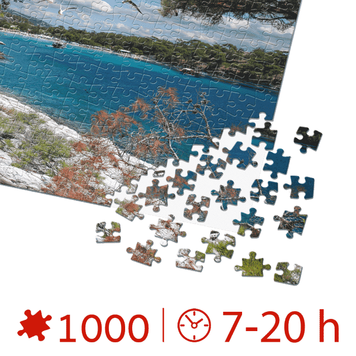 Puzzle adulți 1000 piese Discover Europe - Insula Corfu-35333