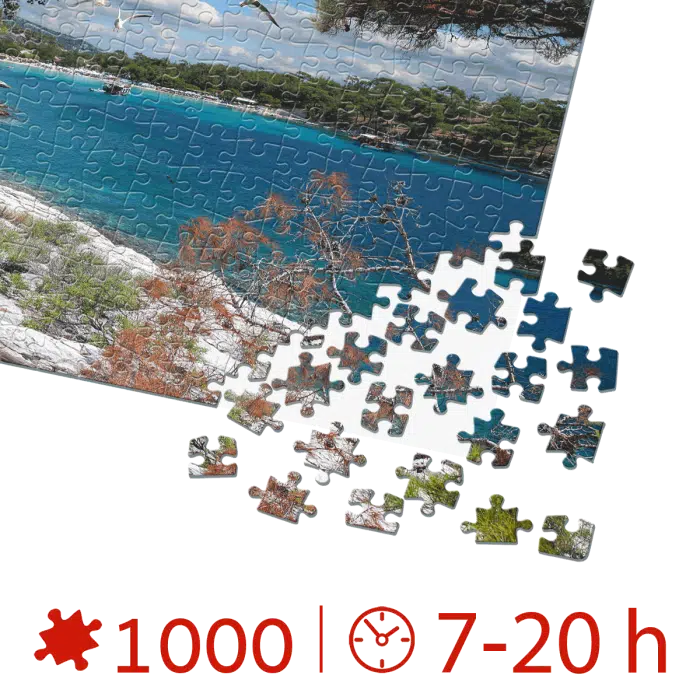 Puzzle adulți 1000 piese Discover Europe - Insula Corfu-35333