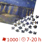 Puzzle adulti 1000 piese Vincent van Gogh - Starry Night Over the Rhone-34461