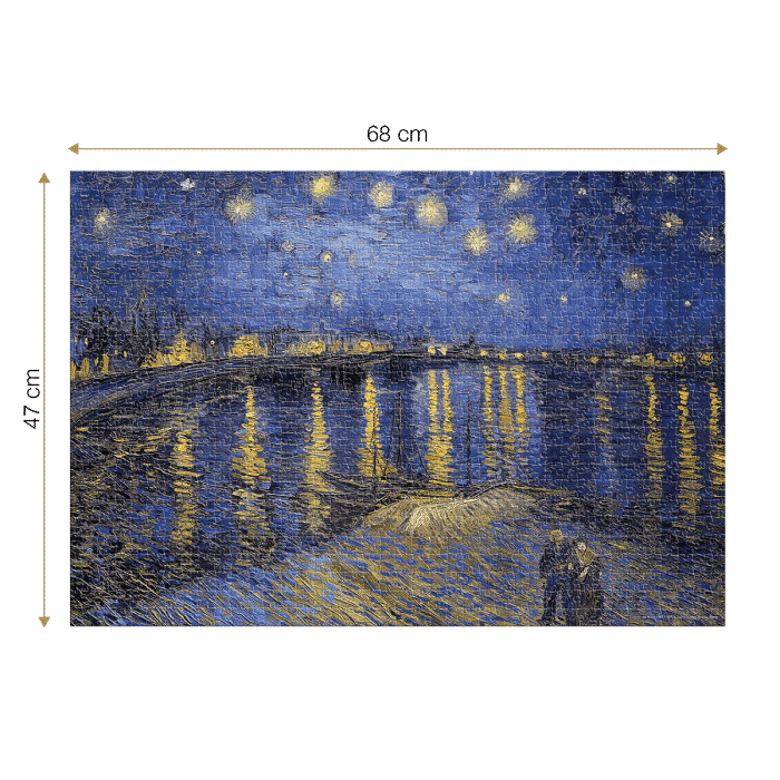 Puzzle adulti 1000 piese Vincent van Gogh - Starry Night Over the Rhone-34464