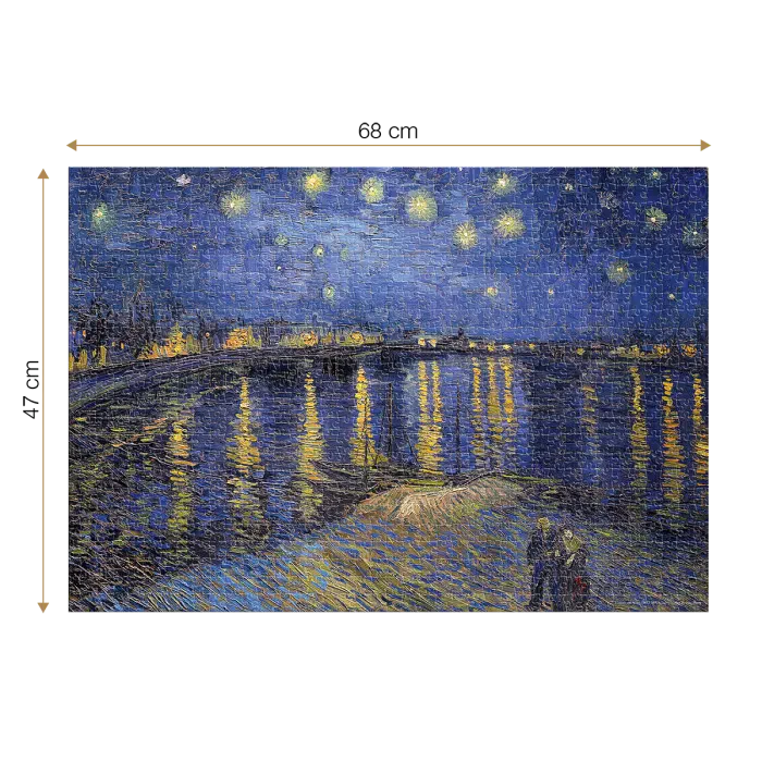 Puzzle adulti 1000 piese Vincent van Gogh - Starry Night Over the Rhone-34464