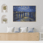 Puzzle adulti 1000 piese Vincent van Gogh - Starry Night Over the Rhone-34465