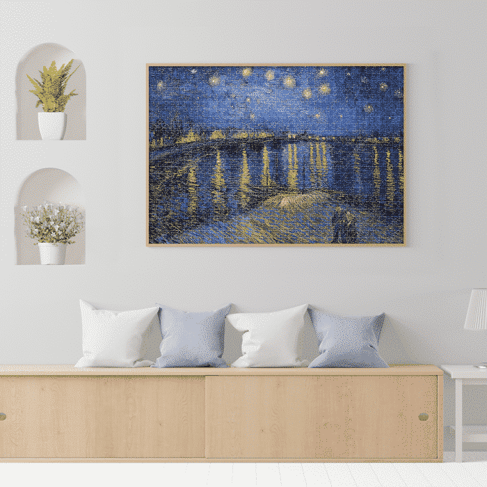 Puzzle adulti 1000 piese Vincent van Gogh - Starry Night Over the Rhone-34465