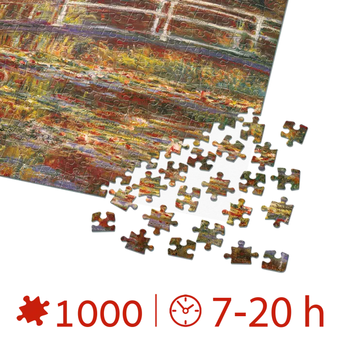 Puzzle adulti 1000 piese Claude Monet - The Japanese Bridge-34883