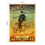 Puzzle adulți 1000 piese Vintage Posters - Howe Bicycles Tricycles-34922