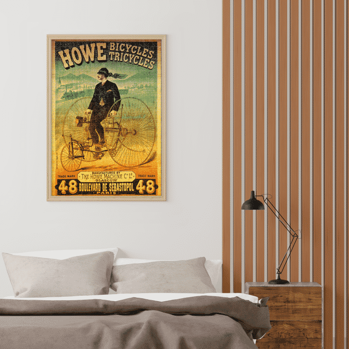 Puzzle adulți 1000 piese Vintage Posters - Howe Bicycles Tricycles-34923