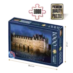 Puzzle adulți 1000 piese Castele Franceze - Castel Chenonceau-0