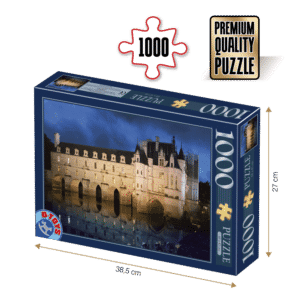 Puzzle adulți 1000 piese Castele Franceze - Castel Chenonceau-0