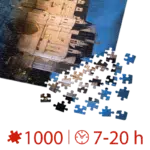 Puzzle adulți 1000 piese Castele Franceze - Castel Chenonceau-35315