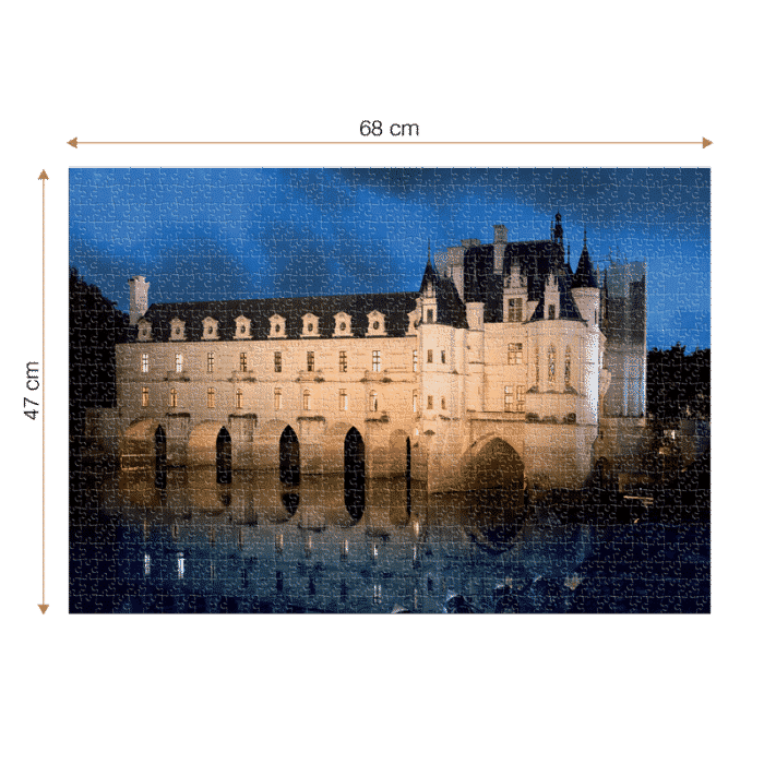 Puzzle adulți 1000 piese Castele Franceze - Castel Chenonceau-35318