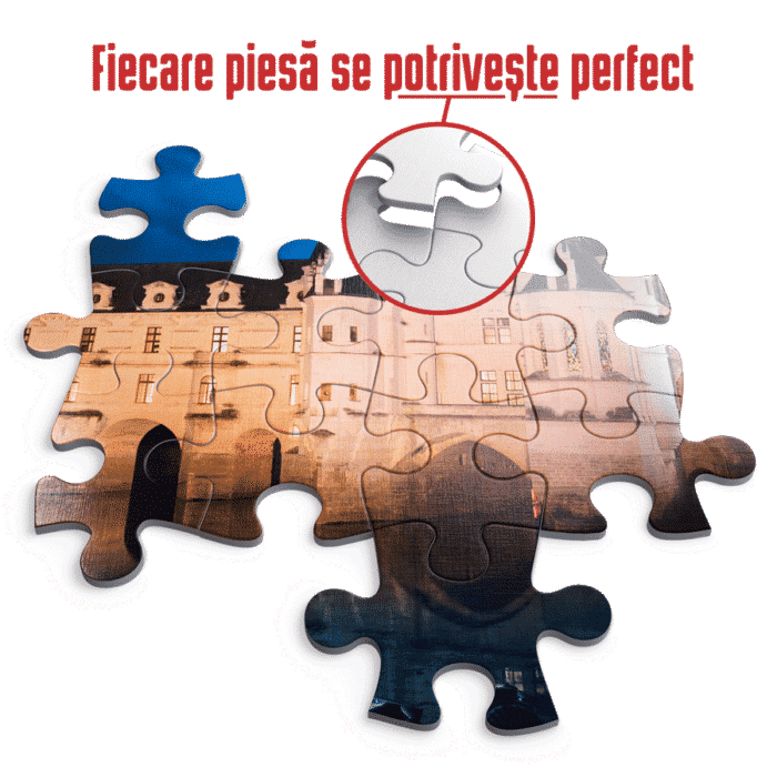 Puzzle adulți 1000 piese Castele Franceze - Castel Chenonceau-35316