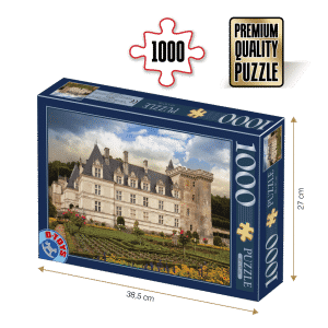 Puzzle adulți 1000 piese Castele Franceze - Castel Villandry-0