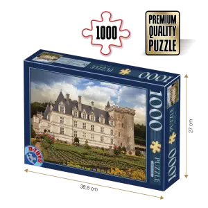 Puzzle adulți 1000 piese Castele Franceze - Castel Villandry-0